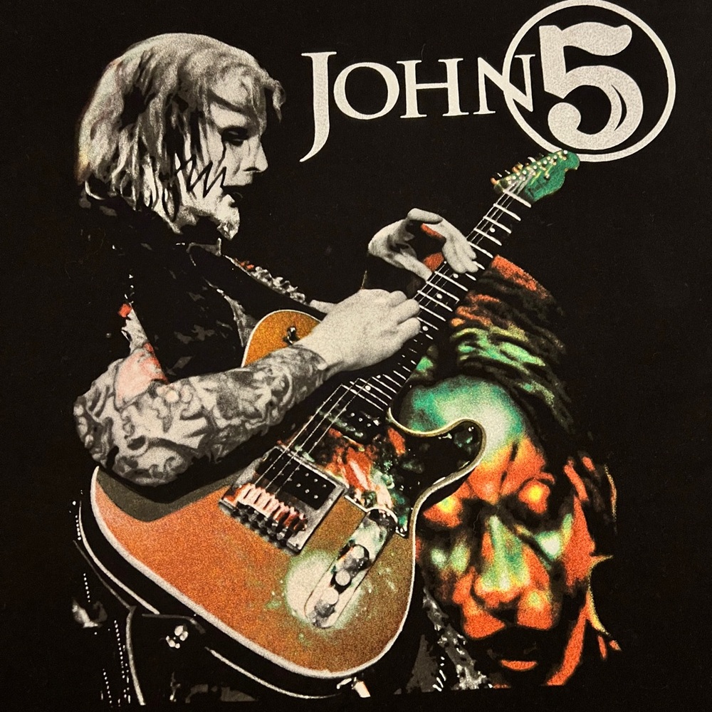 John 5 Graphic Black Men's Shirts - lot of 2 - never worn 2018 tour